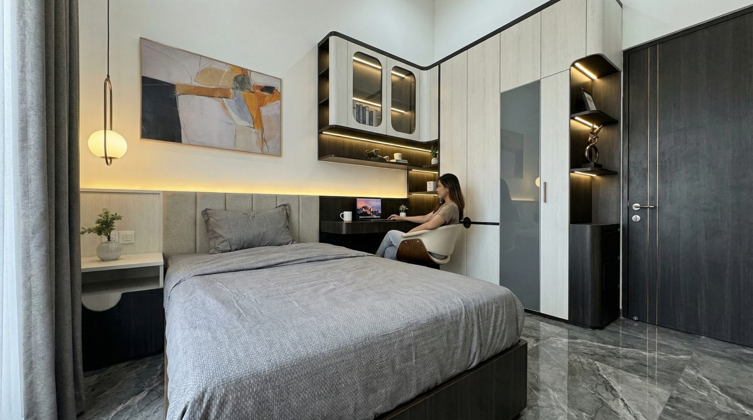 ultra photorealistic bedroom interior 202604010917